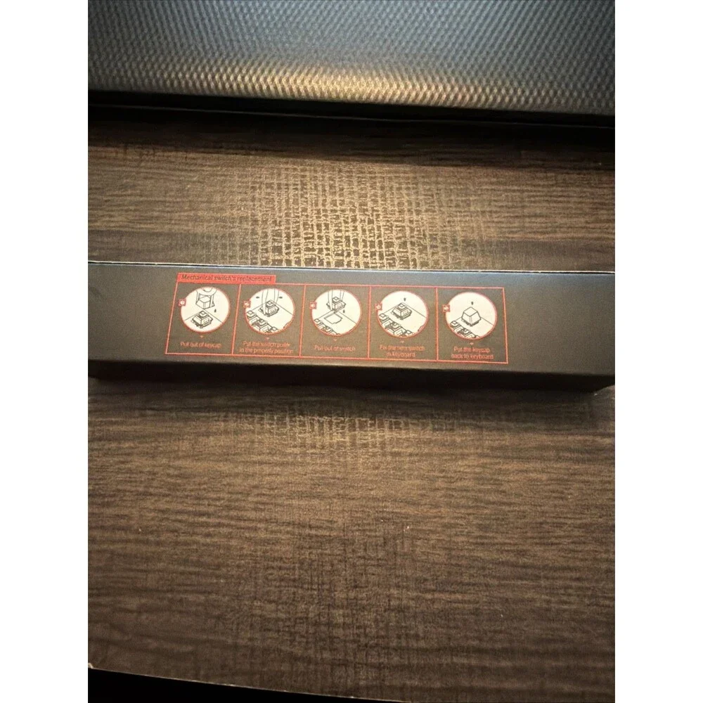 ReDragon Mechanical Gaming Switches (Set Of 8, Red). Brand New in Original Box.